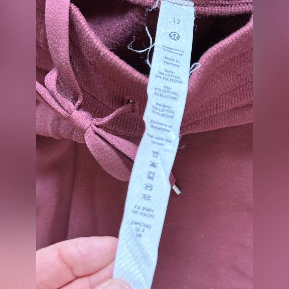 Lululemon Athletica Maroon Joggers - Picture 7 of 7